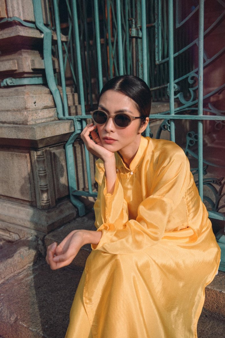 Đẳng cấp chọn áo dài qua từng năm của ngọc nữ Tăng Thanh Hà, nhìn màu sắc là biết Tết đến - 9