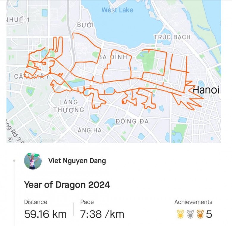 Mừng năm Giáp Thìn kiểu runner: Chạy xuyên Hà Nội để vẽ bản đồ &#34;thăng long&#34; - 1