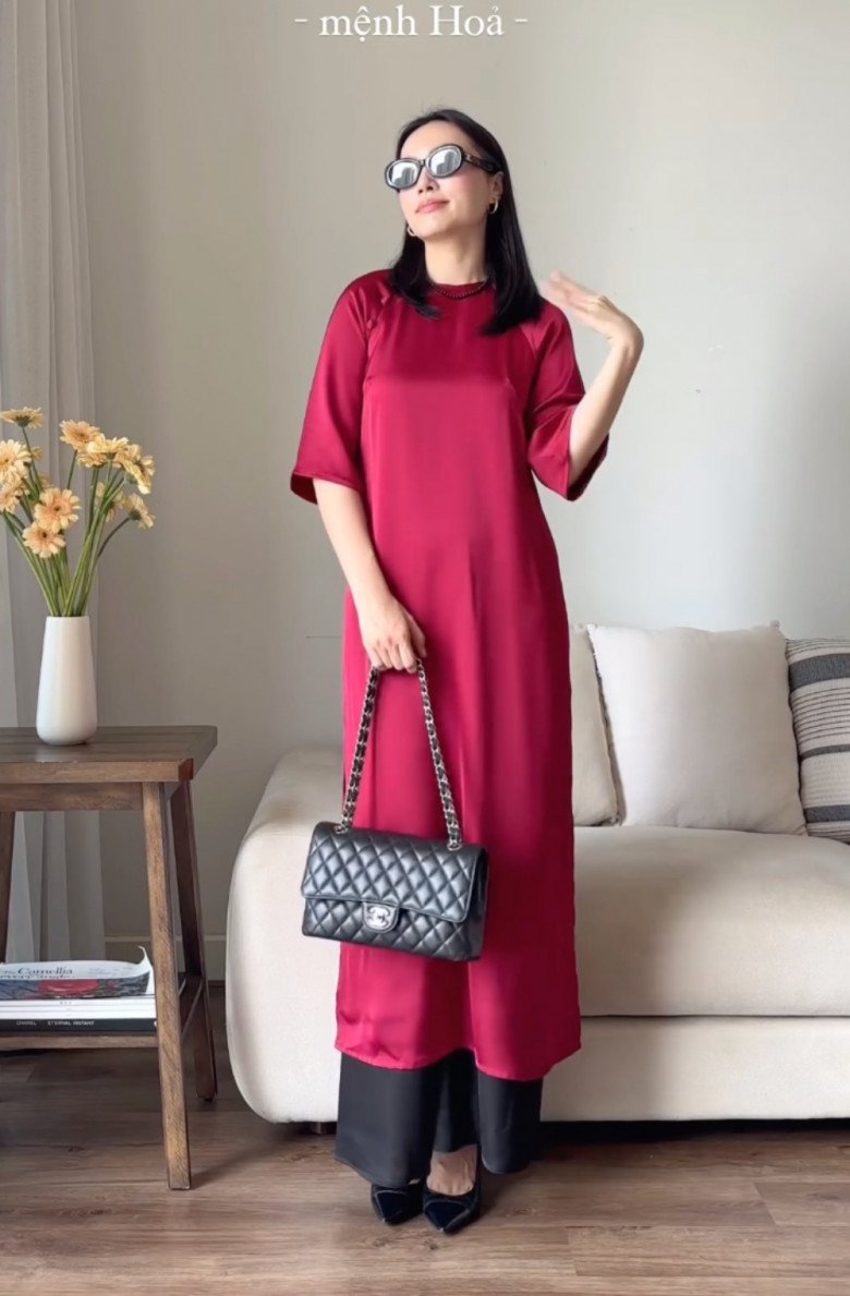 Bạn gái cơ trưởng trẻ nhất Việt Nam xúng xính hơn chục bộ áo dài đón Tết, vừa hợp mệnh vừa khéo tôn dáng - 11
