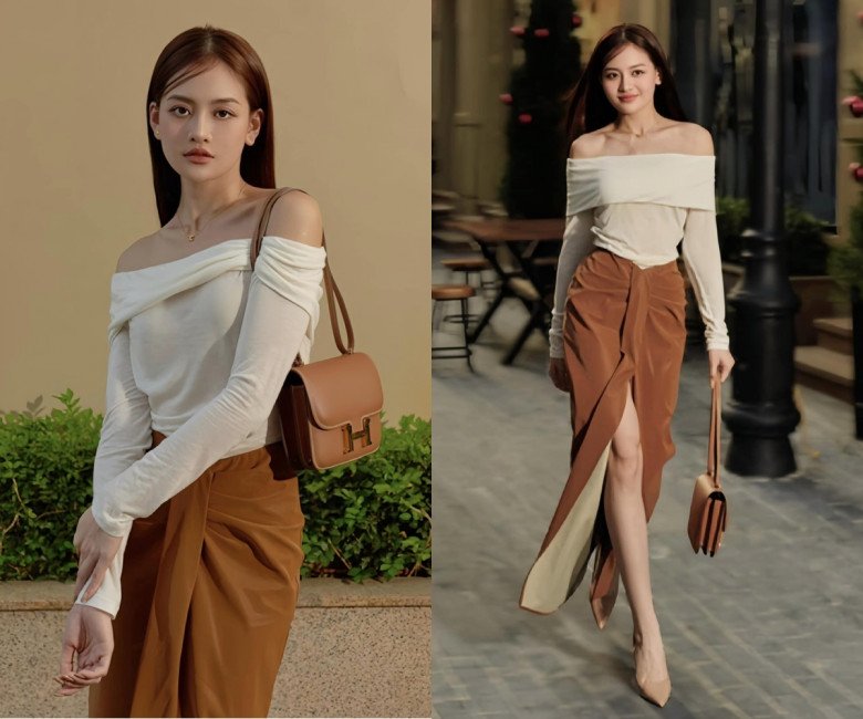 Áo lệch vai vừa khoe xương quai xanh vừa tôn ngực đầy, từ hotgirl tới diễn viên mê mệt - 9