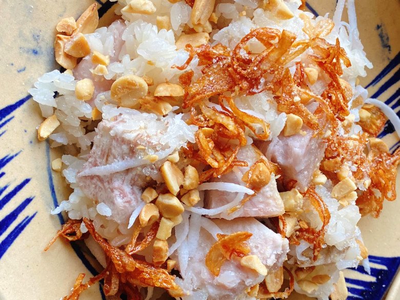 Cách nấu xôi khoai môn thơm phức, nóng hổi cho bữa sáng mà không cần ngâm gạo - 8