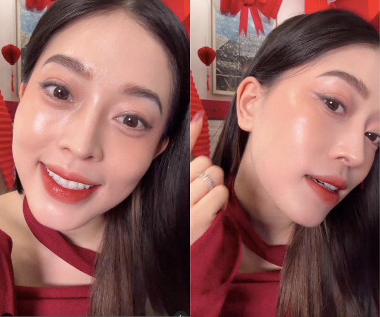 Lười tô vẽ rườm rà, Á hậu Phương Nga &#34;khai sáng&#34; cách make-up không kem nền vẫn bóng như style Hàn - 2