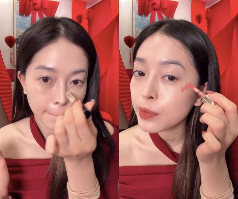 Lười tô vẽ rườm rà, Á hậu Phương Nga &#34;khai sáng&#34; cách make-up không kem nền vẫn bóng như style Hàn - 5