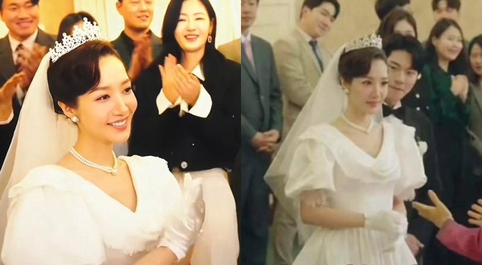 Váy cưới sến rện được Park Min Young mang lên màn ảnh, giờ là xu hướng nhiều cô dâu rất yêu - 4