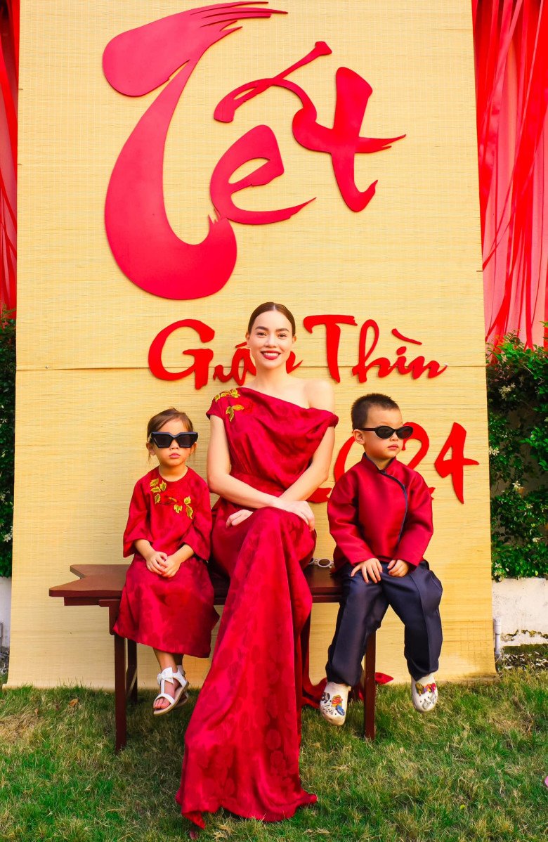 Chưa đến giao thừa, dàn rich-kid nhà sao Việt đã nô nức diện áo dài đón Xuân, bé nào cũng xinh - 4