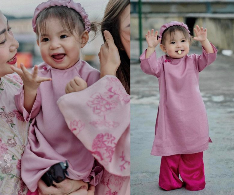 Chưa đến giao thừa, dàn rich-kid nhà sao Việt đã nô nức diện áo dài đón Xuân, bé nào cũng xinh - 2