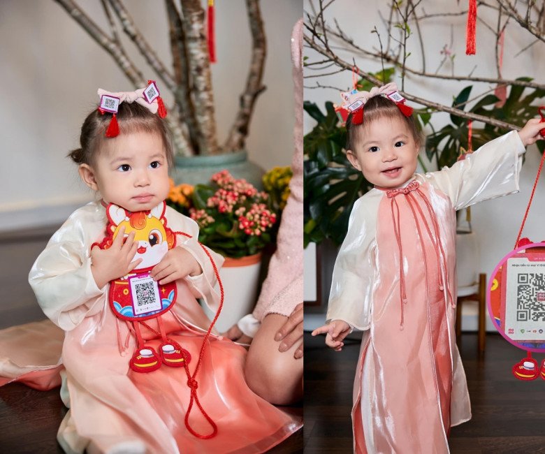 Chưa đến giao thừa, dàn rich-kid nhà sao Việt đã nô nức diện áo dài đón Xuân, bé nào cũng xinh - 1