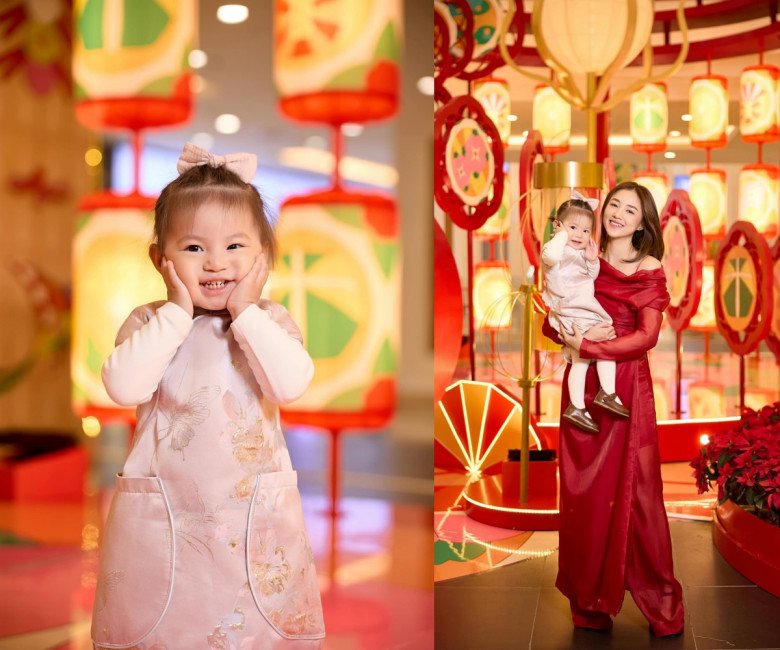 Chưa đến giao thừa, dàn rich-kid nhà sao Việt đã nô nức diện áo dài đón Xuân, bé nào cũng xinh - 3