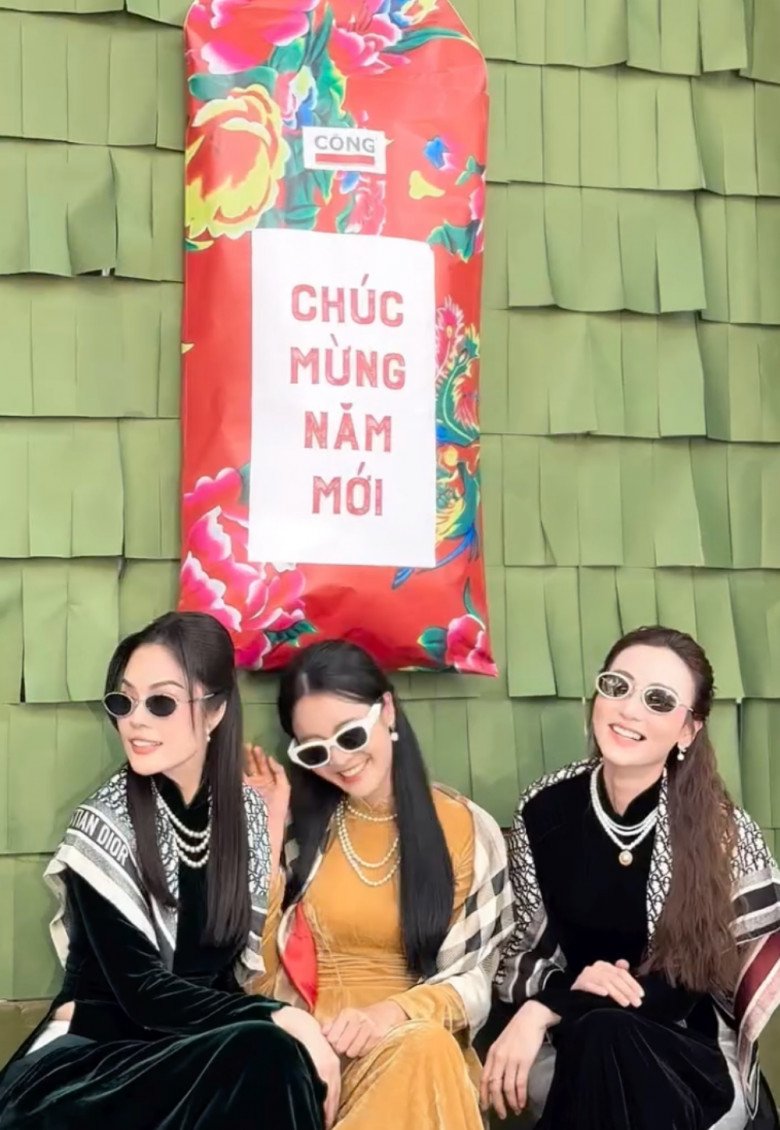 3 mỹ nhân truyền hình đọ áo dài kiểu sang chảnh, choàng chiếc khăn có giá &#34;sương sương&#34; 8 chữ số - 5