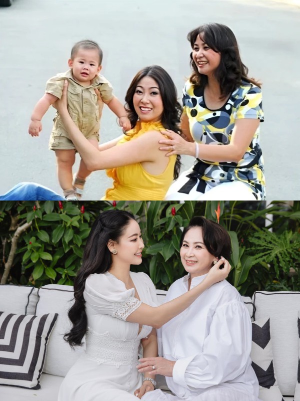 Xuýt xoa trước nhan sắc di truyền 3 thế hệ của nhà Hà Kiều Anh, bất ngờ là bà ngoại 70 tuổi vẫn trẻ đẹp - 8
