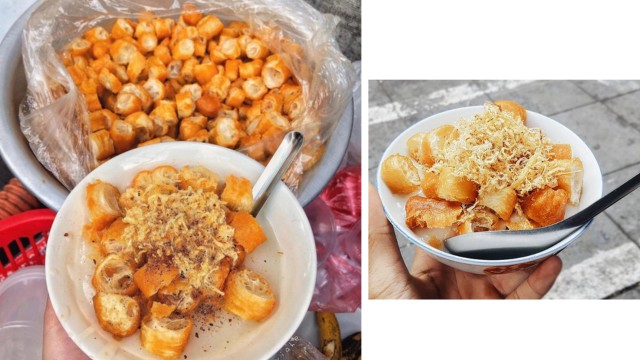 Ẩm thực phố Lý Quốc Sư ngon &#34;miễn bàn&#34;, nổi tiếng món bánh gối thơm lừng giá chỉ từ 10.000 đồng - 4
