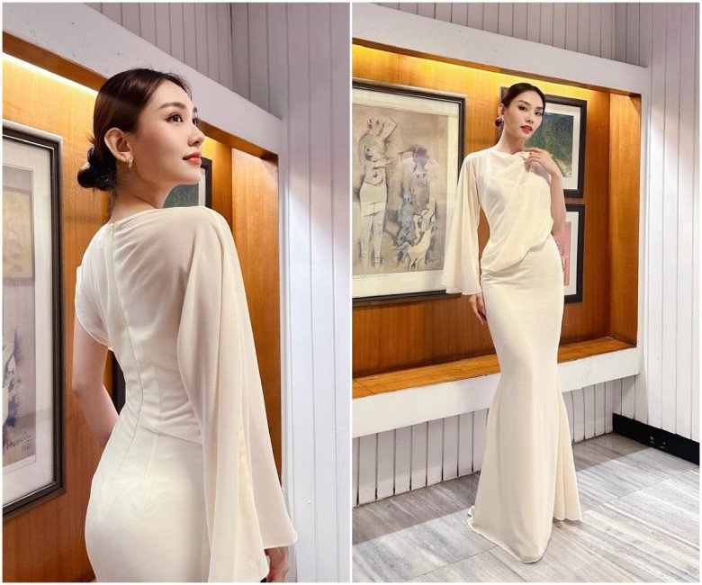 Chiều cao hạn chế, Hoa hậu Mai Phương &#34;chơi chiêu&#34; phong cách giống Hòa Minzy tại Miss World 2024 - 6