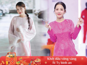 Ngắm bà bầu hot nhất Vbiz Puka diện áo dài đón Tết, ai cũng phải tấm tắc khen ngợi