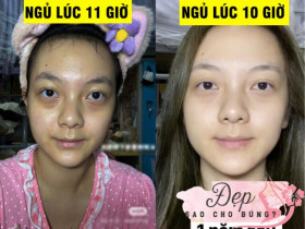 Đi ngủ lúc 10 giờ tối và 11 giờ tối có gì khác biệt? Chỉ cách nhau 1 tiếng nhưng nhan sắc, vóc dáng thay đổi 180 độ