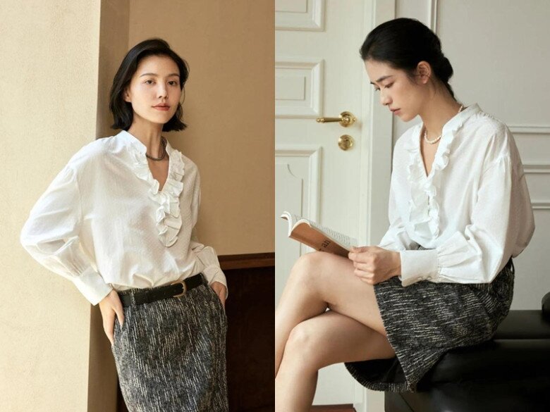 3 kiểu áo sơ mi trắng là items “đinh” chị em 30+ phải có, 10 năm mặc không lỗi thời - 14