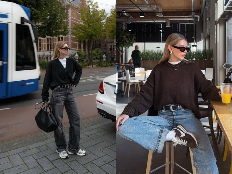 Mặc đồ tối màu đi làm sao cho đẹp? Tham khảo 10 outfit &#34;ruột&#34; của blogger thời trang lên đồ sang như minh tinh - 2