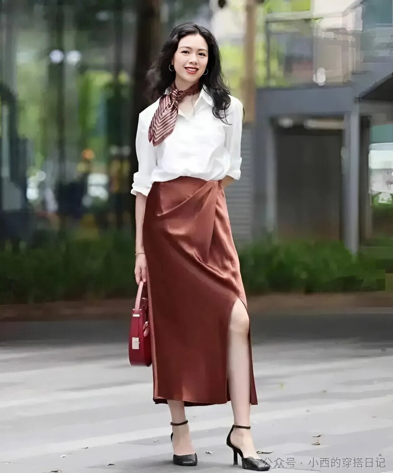 4 kiểu váy kết hợp với áo sơ mi vào mùa xuân, chị em dáng người nào mặc cũng đẹp làm bạn bè phải ghen tỵ - 2