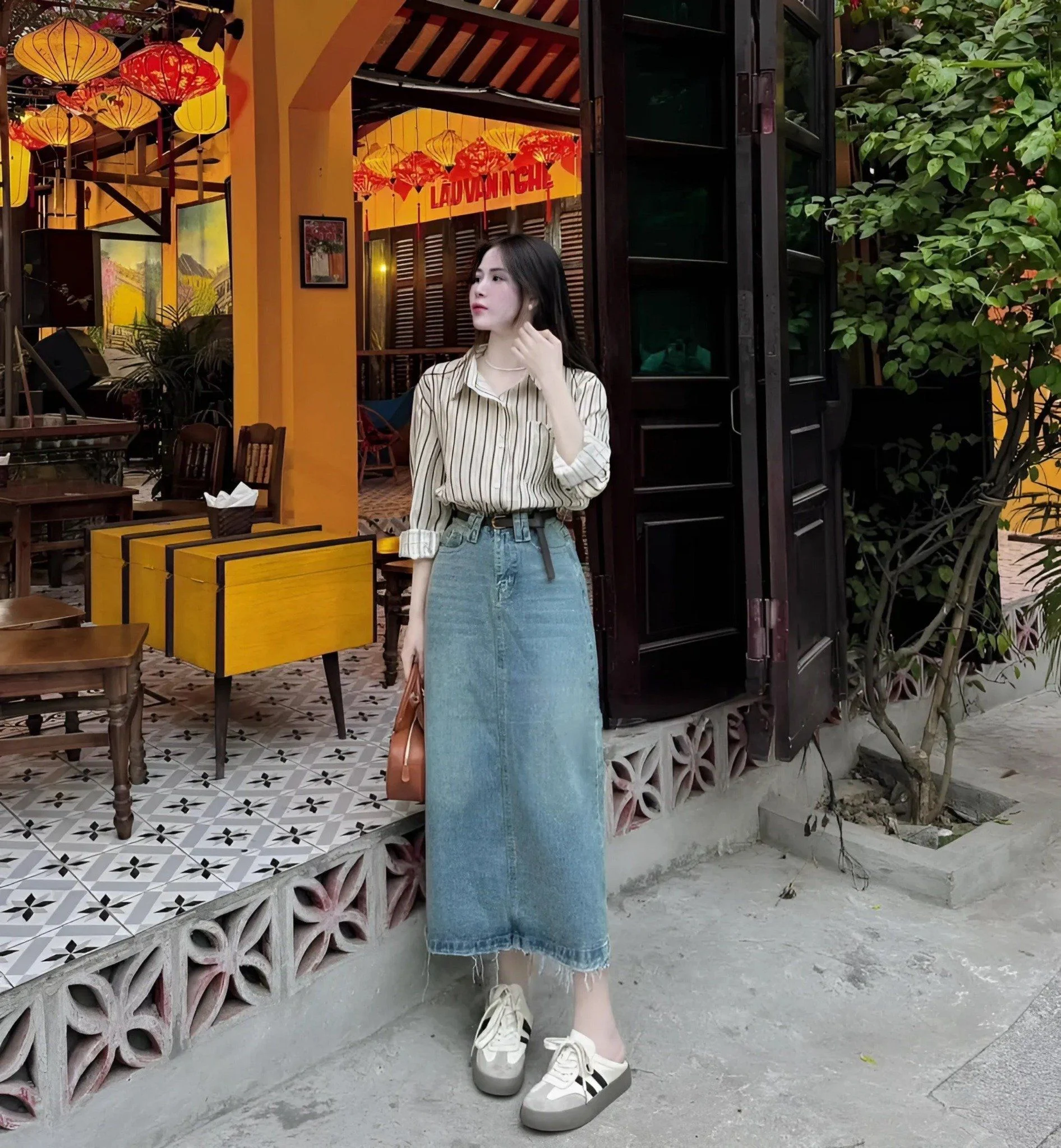 4 kiểu váy kết hợp với áo sơ mi vào mùa xuân, chị em dáng người nào mặc cũng đẹp làm bạn bè phải ghen tỵ - 9