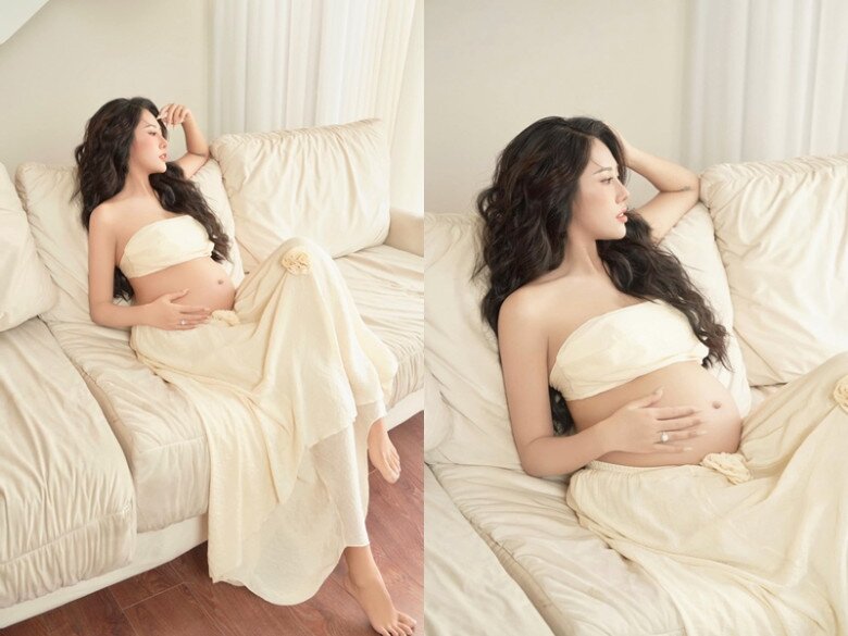 Vợ kém 37 tuổi của Quang Minh, sinh con xong liền nhanh chóng lấy lại vóc dáng thon thả, ăn mặc nuột nà bảo sao chồng mê - 17
