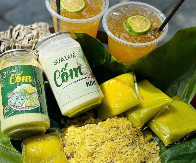 Thức uống HOT nhất lúc này tại Hà Nội: Trà sữa kết hợp cùng cốm non, vị béo thơm đặc trưng, lưu ngay 4 quán để "đu trend" - 1