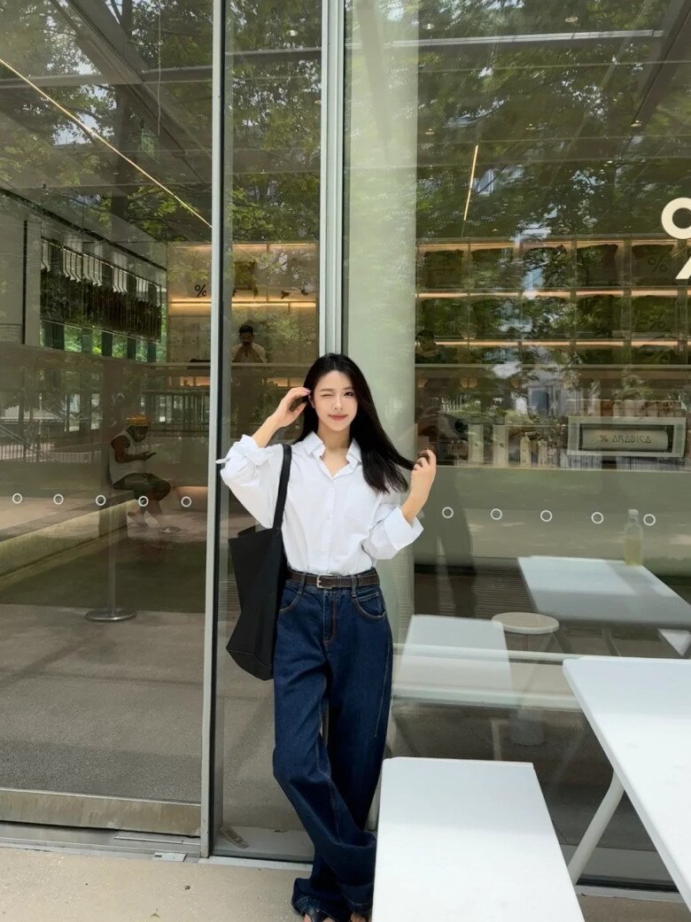 Phối áo sơ mi trắng với quần ống rộng thế nào vừa sang mà không mắc lỗi &#34;xuề xòa&#34;? Chị em công sở nên bỏ túi - 13