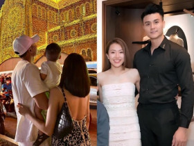 Sao Việt 24h: Siêu mẫu Vĩnh Thụy lần đầu công khai ảnh con đầu lòng với vợ tiểu thư trong thời khắc chuyển giao năm mới