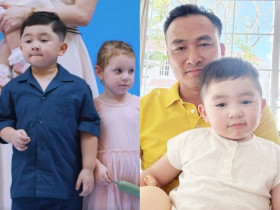 "Chủ tịch nhí" nhà Chi Bảo 4 tuổi đã có bạn gái Tây xinh xắn như búp bê, được tặng cả dàn "siêu xe" trong sinh nhật