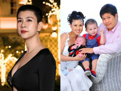 Vợ cũ Phước Sang cắt đầu đinh khó nhận ra, tay trắng ly hôn nay là phú bà bên 2 quý tử cao ngưỡng 1m9