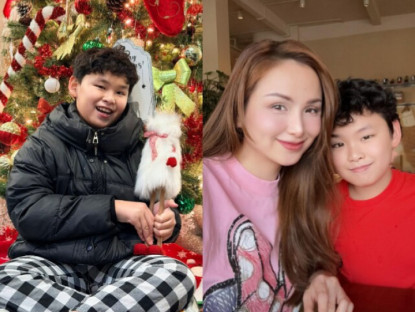 Con trai tóc xoăn của Hoa hậu Diễm Hương bị bắt giảm cân, nay trổ mã như thanh niên hưởng trọn nét đẹp từ mẹ