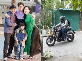 Sao Việt 24h: Con trai cả nhà NSND Xuân Bắc cao lớn gần chạm trần nhà, còn đi xe mô tô khoe dáng cực ngầu