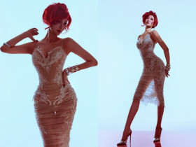 Gần triệu lượt xem hoa hậu Quế Anh "lột xác" với mái tóc đỏ, body uốn lượn quyến rũ khiến fan đòi đi thi lại gấp