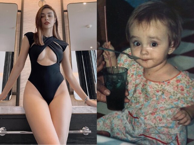 Hot girl cao 1m76 "xinh từ bé", có cơ bụng số 11 cực phẩm, mặc nhỏ xíu trưng trổ vòng một khiến netizen "đỏ mặt"