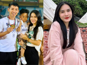 Hot girl Tày vừa sinh con cho đội trưởng ĐTVN: Mang bầu được thầy Park Hang Seo gọi điện xin lỗi, ở biệt thự 10 tỷ