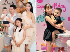 Quang Minh mừng sinh nhật con riêng của vợ: Ái nữ được bố dượng yêu chiều, nay xinh đẹp giống hệt mẹ