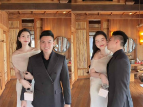 Sao Việt 24h: Đỗ Thị Hà lần đầu cho chồng thiếu gia chào fan, doanh nhân Viết Vương ngượng ngùng hôn vợ