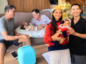 Cảnh thông gia Kinh - Ê Đê nhà H'Hen Niê: Nội - ngoại say mê bế cháu, bé Harley xinh yêu chuẩn cục vàng