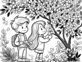 Tranh tô màu bốn mùa, cách trẻ mầm non học về thế giới từ những gam màu