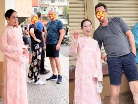 Đi chụp áo dài, con gái một đại gia Việt được khách Tây "thả thính" ở chợ Bến Thành, sốc khi biết đã 4 con