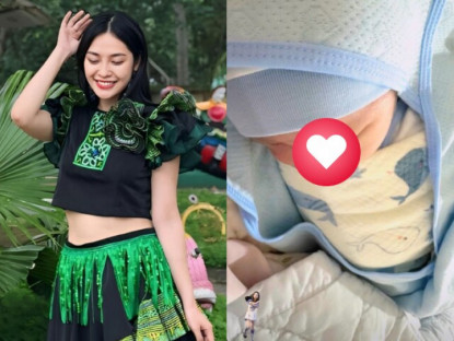 Bé gái người Tày từng giành HSG quốc gia vừa sinh con tuổi 26, nhóc tỳ thành cháu cưng của ông ngoại Đại tá