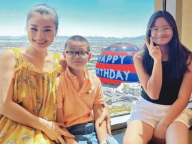 "Nàng thơ bất hạnh" phim VTV theo chồng sang Mỹ định cư, đặt tên 2 con ghép lại thành đặc sản miền Bắc