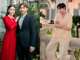 Hà Kiều Anh mừng sinh nhật con riêng của chồng, thiếu gia nhà đại gia Trung Nam điển trai y hệt bố