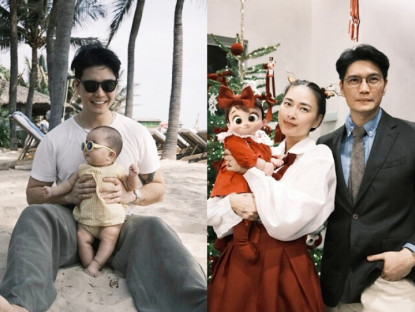 Chồng Ngô Thanh Vân khoe con gái xinh xắn với 2 má "bánh bao", thấy rung động như lần đầu mới yêu