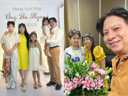 Bố mẹ chồng Khánh Thi tình tứ dự tiệc của học viện con dâu, tự hào vì có 3 cháu nội đẹp mắt