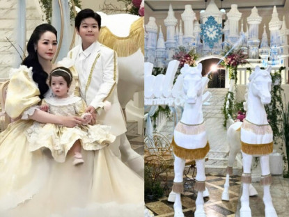 Nhật Kim Anh tổ chức thôi nôi to ngang đám cưới cho con gái lai Tây, bé Julia lộ tên khai sinh mang họ mẹ