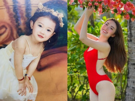 Mỹ nhân Cách Em 1 Milimet ngày bé xinh như thiên thần, 17 tuổi đóng cảnh hot với "anh thợ xây", U30 khoe "cặp đào" quyến rũ