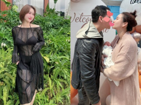 Hương Giang khoe mặt mộc gây sốt sau khi sinh quý tử, U40 mặc xuyên thấu đẹp hút hồn bên chồng doanh nhân