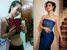 Không tin nổi Võ Hạ Trâm một thời "hốc hác", "tiều tụy" vì ép cân, nay có vóc dáng đáng kinh ngạc sau 2 lần sinh