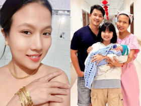 Mỹ nhân phim Trấn Thành thông báo đẻ con trước thềm Tết Bính Ngọ, được mẹ chồng thưởng vàng đeo "đỏ người"