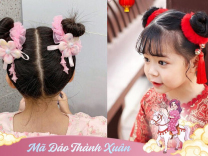 Những kiểu tóc tết xinh xắn nhưng đơn giản, dễ làm tại nhà, cho bé gái tự tin chơi Tết