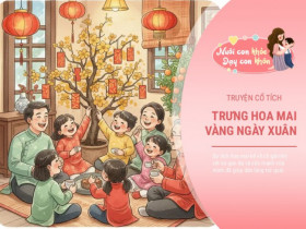 Truyện cổ tích: Sự tích hoa mai vàng